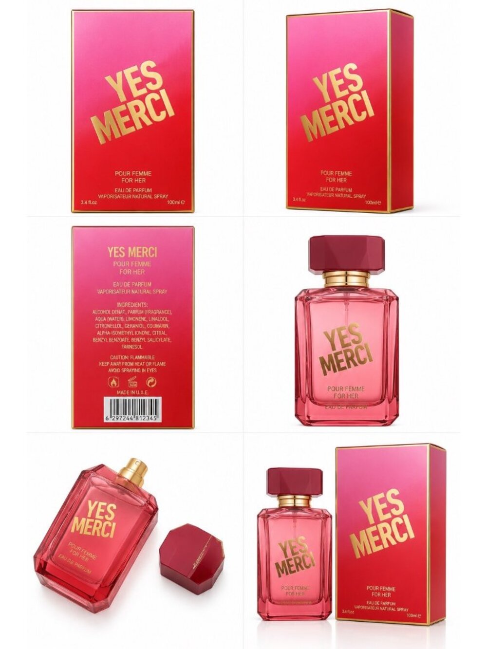 YES MERCI 3.4Oz  Women Perfume